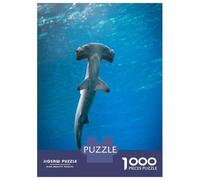 Puzzle Per Adolescenti Da 1000 Pezzi Hammerhead Shark in Blue Ocean Puzzle Per Adulti Giocattolo Decorazione Da Parete Analisi E Logica Gioco Stimolante Regali 52x38cm/1000pcs
