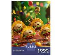 Puzzle Per Adolescenti Da 1000 Pezzi Happy Taco Friends Party Puzzle Per Adolescenti Gioco Per Famiglie Sfida Difficile Regali Unici Per Compleanno E Natale 52x38cm/1000pcs