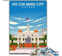 Puzzle per adolescenti da 1000 pezzi, Ho Chi Minh City, Vietnam, giocattoli educativi ideali come regalo per tutta la famiglia, dai 14 anni in su, 26x38cm