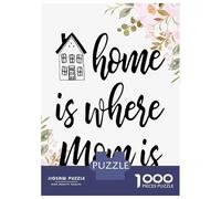 Puzzle Per Adolescenti Da 1000 Pezzi Home Is Where Mom Is Puzzle Per Adulti Gioco Rompicapo Decorazione Per La Casa Interazione Genitore-figlio 70x50cm/1000pcs