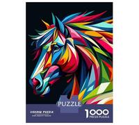 Puzzle Per Adolescenti Da 1000 Pezzi Horse Wpap Pop Art Puzzle Per Adulti Giochi Rilassanti Decorazione Perfetta Gioco Stimolante Regali 70x50cm/1000pcs