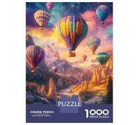 Puzzle Per Adolescenti Da 1000 Pezzi Hot Air Balloons in A Dreamy Sky -1 Puzzle Per Adulti Giochi Rilassanti Regalo Di Compleanno Regali Per Amici E Familiari 38x26cm/1000pcs