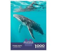 Puzzle Per Adolescenti Da 1000 Pezzi Humpback Whale Underwater Puzzle Per Adulti Giochi Rilassanti Decorazione Perfetta Gioco Stimolante Regali 70x50cm/1000pcs