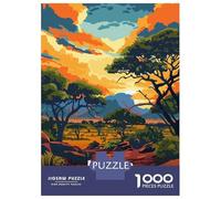 Puzzle Per Adolescenti Da 1000 Pezzi Hwange National Park Zimbabwe Illustration Puzzle Per Adolescenti Giochi Rilassanti Decorazioni Murali Regali Unici Per Compleanno E Natale 52x38cm/1000pcs