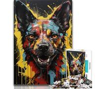 Puzzle per adolescenti da 1000 pezzi, iena africana, sfida difficile antistress, ogni pezzo è unico, gioco divertente e stimolante per tutta la famiglia (38x26cm)