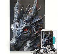 Puzzle per adolescenti da 1000 pezzi: Il Drago d'Argento Gioco Impossibile Rilassante e Stimolante per la mente Regalo per donne 50x75cm