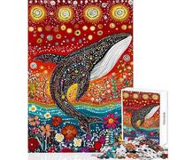 Puzzle per adolescenti da 1000 pezzi "Il Paese dei Sogni delle Balene" gioco rilassante sfida impegnativa regalo di compleanno regalo (dimensioni 50x75cm)