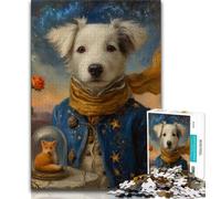 Puzzle per adolescenti da 1000 pezzi, il piccolo principe e il cane, un regalo educativo ideale per tutta la famiglia (75x50cm)