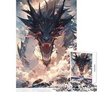 Puzzle per adolescenti da 1000 pezzi il più grande drago giocattoli fai da te idee regalo gioco educativo con poster abbinato e foglio di quiz dimensioni 38x52cm