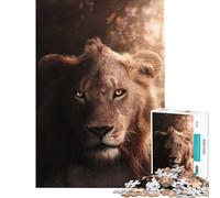 Puzzle per adolescenti da 1000 pezzi Il Re Leone della Giungla gioco pratico e stimolante ideale come regalo di compleanno per donne (dimensioni 38x52cm)