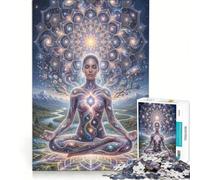 Puzzle per adolescenti da 1000 pezzi "Il risveglio interiore" gioco impossibile rilassante e stimolante per la mente regalo per donne 38x52cm