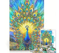 Puzzle per adolescenti da 1000 pezzi: Il significato spirituale dei pavoni gioco impossibile rilassante e stimolante per la mente regalo per donne 38x26cm