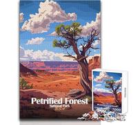 Puzzle per adolescenti da 1000 pezzi, illustrazione del Parco nazionale della foresta pietrificata, analisi pratica del gioco e logica, regalo per compleanni, dimensioni 50x75cm