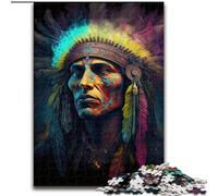 Puzzle per adolescenti da 1000 pezzi, indiani, allena il tuo cervello e le tue mani, regali di compleanno unici per bambini dai 14 anni in su dimensioni 26x38cm