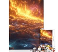 Puzzle per adolescenti da 1000 pezzi inferno celeste orizzonte decorazione da parete regali di Babbo Natale segreto giochi divertenti attività divertenti a casa dimensioni 50x75cm