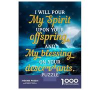Puzzle Per Adolescenti Da 1000 Pezzi Isaiah 443 Bible Verse Puzzle Per Adulti Giochi Rilassanti Regalo Di Compleanno Regali Per Amici E Familiari 52x38cm/1000pcs