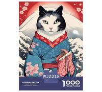 Puzzle Per Adolescenti Da 1000 Pezzi Japanese Cat 7 Puzzle Per Adulti Giochi Rilassanti Sfida Difficile Interazione Genitore-figlio 38x26cm/1000pcs