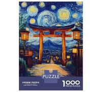Puzzle Per Adolescenti Da 1000 Pezzi Japanese Torii Gate Night Sky Puzzle Per Adulti Giocattoli Antistress Sfida Difficile Gioco Impegnativo Regali 38x26cm/1000pcs