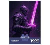 Puzzle Per Adolescenti Da 1000 Pezzi Knight of The Violet Blade Puzzle Per Adolescenti Giocattolo Decorazione Murale Decorazione Per La Casa Interazione Genitore-figlio 70x50cm/1000pcs