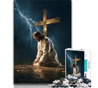 Puzzle per adolescenti da 1000 pezzi La croce di Gesù 1000 pezzi per adulti, impegnativo affare difficile come regalo per tutta la famiglia (dimensioni 38x26cm)