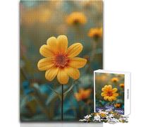 Puzzle per adolescenti da 1000 pezzi La felicità è un fiore Bellissimo gioco di design Decorazione perfetta, regalo per compleanni Dimensioni: 50x75cm