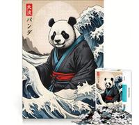Puzzle per adolescenti da 1000 pezzi "La grande ondata di panda", gioco rompicapo, attività divertenti da fare a casa, regalo per donne 38x52cm