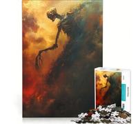 Puzzle per adolescenti da 1000 pezzi "La morte cammina nella valle della morte", gioco rilassante, decorazione per la casa, adatto per la decorazione della scrivania 38x26cm