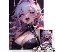 Puzzle per adolescenti da 1000 pezzi la pazza vampira Ofelia giocattolo educativo idee regalo gioco educativo migliora l'amore tra coppie dimensioni 38x52cm