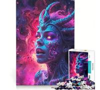 Puzzle per adolescenti da 1000 pezzi "La strega dell'inferno" giocattolo antistress sfida impegnativa per rafforzare l'amore tra le coppie 38x52cm