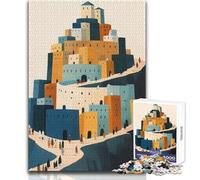 Puzzle per adolescenti da 1000 pezzi La Torre di Babele Bellissimo gioco di design Decorazione perfetta Regalo per compleanni Dimensioni 50x75cm