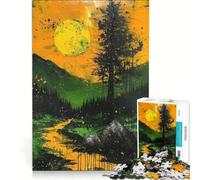 Puzzle per adolescenti da 1000 pezzi "La via verso il sole" gioco per famiglie assemblaggio per rafforzare l'amore tra le coppie 38x26cm