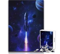 Puzzle per adolescenti da 1000 pezzi, lancio di un razzo nello spazio, bellissimo gioco di design, decorazione perfetta, regalo per compleanni, dimensioni 50x75cm