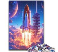 Puzzle per adolescenti da 1000 pezzi, lancio di un razzo, per bambini dai 14 anni in su, interessanti regali per ridurre lo stress per amici e familiari, 26x38cm
