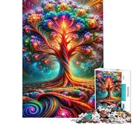 Puzzle per adolescenti da 1000 pezzi L'Arboreto Luminoso Puzzle per adulti Difficile Lista dei desideri con Babbo Natale Rompicapo Giochi per famiglie 38x26cm