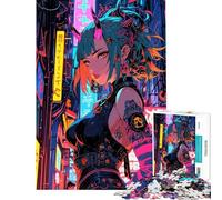 Puzzle per adolescenti da 1000 pezzi "L'ascesa del demone al neon" rompicapo per adolescenti gioco stimolante regalo per donne difficile e stimolante (dimensioni 50x75cm)
