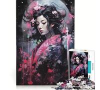 Puzzle per adolescenti da 1000 pezzi "L'eleganza delle geishe", giochi per famiglie, assemblaggio di modelli, per rafforzare l'amore tra le coppie 38x26cm