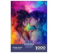 Puzzle Per Adolescenti Da 1000 Pezzi LGBTQ Pride Anime Couple Embrace Puzzle Per Adulti Giochi Rilassanti Sfida Difficile Interazione Genitore-figlio 38x26cm/1000pcs