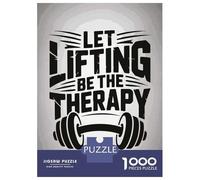 Puzzle Per Adolescenti Da 1000 Pezzi Lifting Therapy Motivational Fitness Art Puzzle Per Adolescenti Giocattolo Decorazione Murale Decorazione Per La Casa Interazione Genitore-figlio 38x26cm/1000pcs