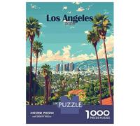 Puzzle Per Adolescenti Da 1000 Pezzi Los Angeles Cityscape Puzzle Per Adulti Gioco Pratico Assemblaggio Del Modello Sfida Educativa 52x38cm/1000pcs