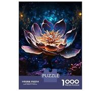 Puzzle Per Adolescenti Da 1000 Pezzi Lotus Flower Magic Puzzle Per Adolescenti Giocattolo Decorazione Murale Decorazione Per La Casa Interazione Genitore-figlio 70x50cm/1000pcs