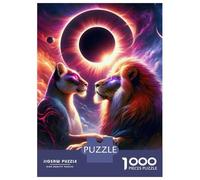 Puzzle Per Adolescenti Da 1000 Pezzi Love at The Eclipse Puzzle Per Adulti Giochi Rilassanti Sfida Difficile Interazione Genitore-figlio 70x50cm/1000pcs