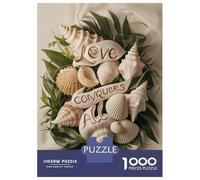 Puzzle Per Adolescenti Da 1000 Pezzi Love Conquers All Shells Puzzle Per Adulti Giochi Rilassanti Decorazione Perfetta Ottimo Regalo Per I Giocatori 52x38cm/1000pcs