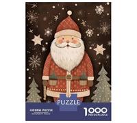 Puzzle Per Adolescenti Da 1000 Pezzi Lovely Santa Claus Xmas Puzzle Per Adulti Gioco Pratico Migliora La Memoria Ottimo Regalo Per I Giocatori 70x50cm/1000pcs