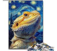 Puzzle per adolescenti da 1000 pezzi, lucertola del cielo notturno, giocattoli educativi per l'apprendimento, giochi per famiglie, regali e compleanni unici dimensioni 26x38cm