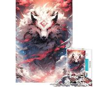 Puzzle per adolescenti da 1000 pezzi Lupo divino difficile e stimolante regalo per donne giochi divertenti per ragazzi dai 14 anni in su (38x26cm)