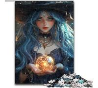 Puzzle per adolescenti da 1000 pezzi, maga femmina, apprendimento educativo, ideale come regalo per tutta la famiglia (dimensioni 26x38cm)