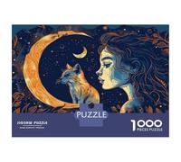 Puzzle Per Adolescenti Da 1000 Pezzi Magical Moonlit Night Art Print Puzzle Per Adulti Giochi Rilassanti Decorazione Perfetta Gioco Stimolante Regali 38x26cm/1000pcs