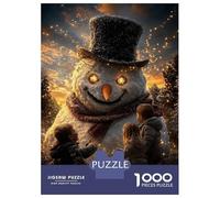Puzzle Per Adolescenti Da 1000 Pezzi Magical Snowman with Children Puzzle Per Adulti Giochi Rilassanti Sfida Difficile Interazione Genitore-figlio 52x38cm/1000pcs