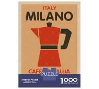 Puzzle Per Adolescenti Da 1000 Pezzi Milano Espresso Italy Coffee Puzzle Per Adolescenti Gioco Per Famiglie Migliora La Memoria Regali Di Natale E Compleanno 70x50cm/1000pcs