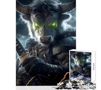 Puzzle per adolescenti da 1000 pezzi Minotauro Guerriero Animale delle Highlands Giocattolo Decorazione da parete Regali di Babbo Natale segreto Giochi divertenti Attività divertenti a casa 50x75cm